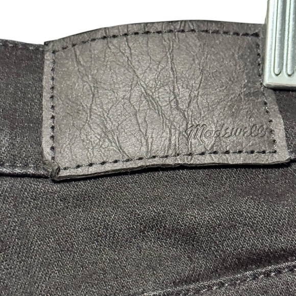 Madewell Mid Rise Kick Out Black Cropped Denim Jeans size 28 - Picture 8 of 12